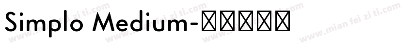 Simplo Medium字体转换